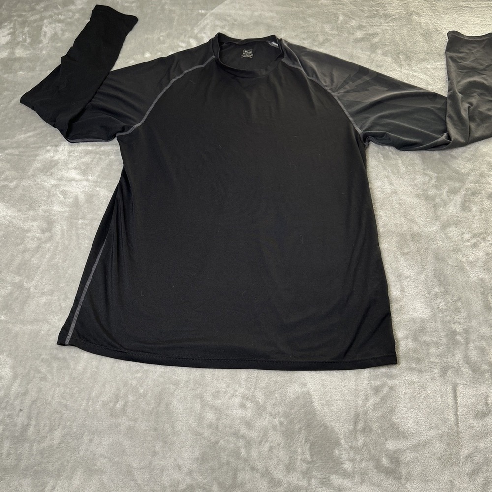 Nike Pro Team NikeFIT Therma Roun Neck Long Sleeve Base Layer Mens Black L